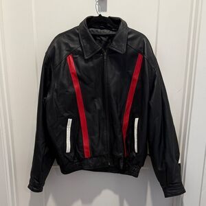USA Leather Bomber Eagle Jacket